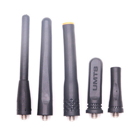 Antenna in gomma nera da 2w UHF VHF Fm Walkie Talkie per comunicazioni a lunga distanza