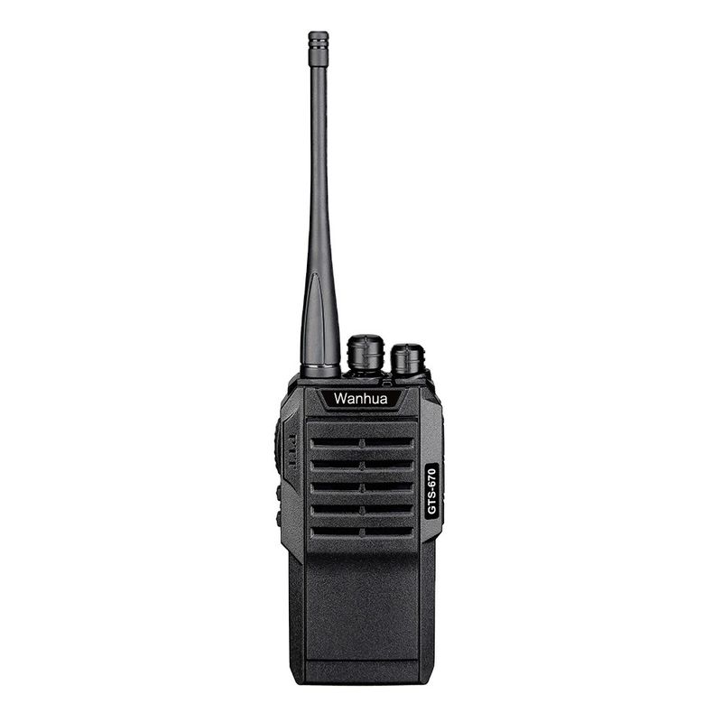 Radio a lunga distanza nera walkie-talkie a due vie per attività all'aria aperta
