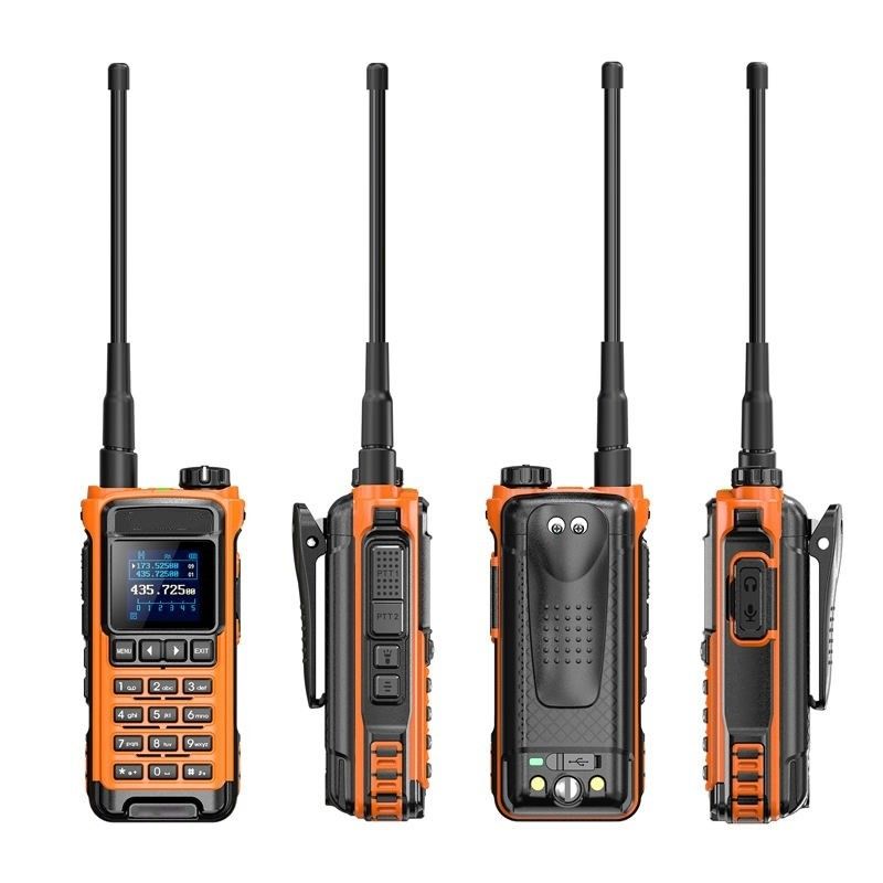 VHF 136-174 MHz Trasmettitore IC-U86 UHF 400-470MHz Radio a due vie Walkie Talkie Nero