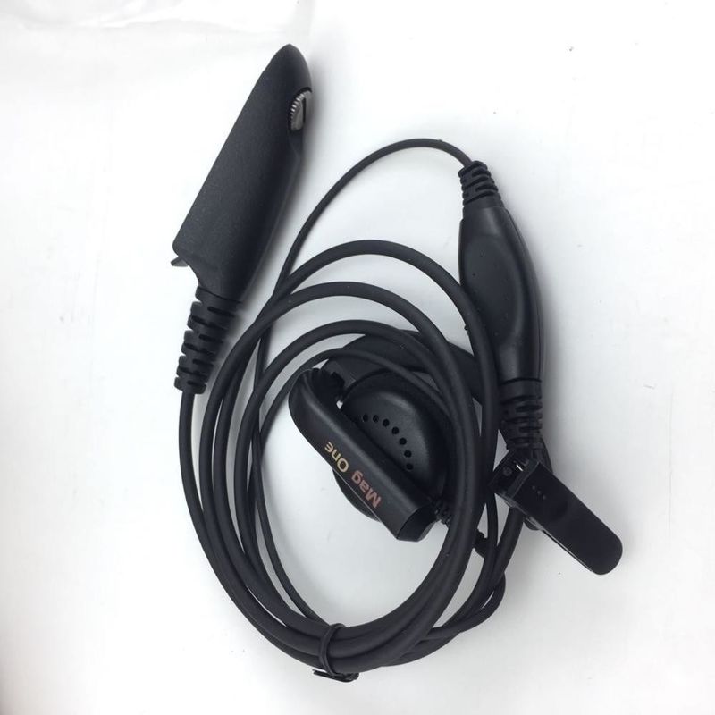 Walkie Talkie Wired Headphone in nero e compatibile con Motorola GP328 GP340 GP380