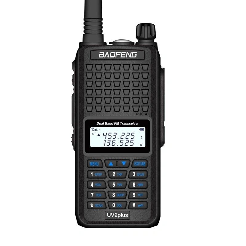 130 x 58 x 35 mm Nero Baofeng Bf-UV2plus IP68 LED Lanterna UV Walkie Talkie a doppia banda