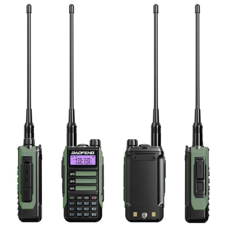 2024 BaoFeng UV-16 PRO High Power TYPE-C Walkie Talkie con colore nero e uscita di 5W