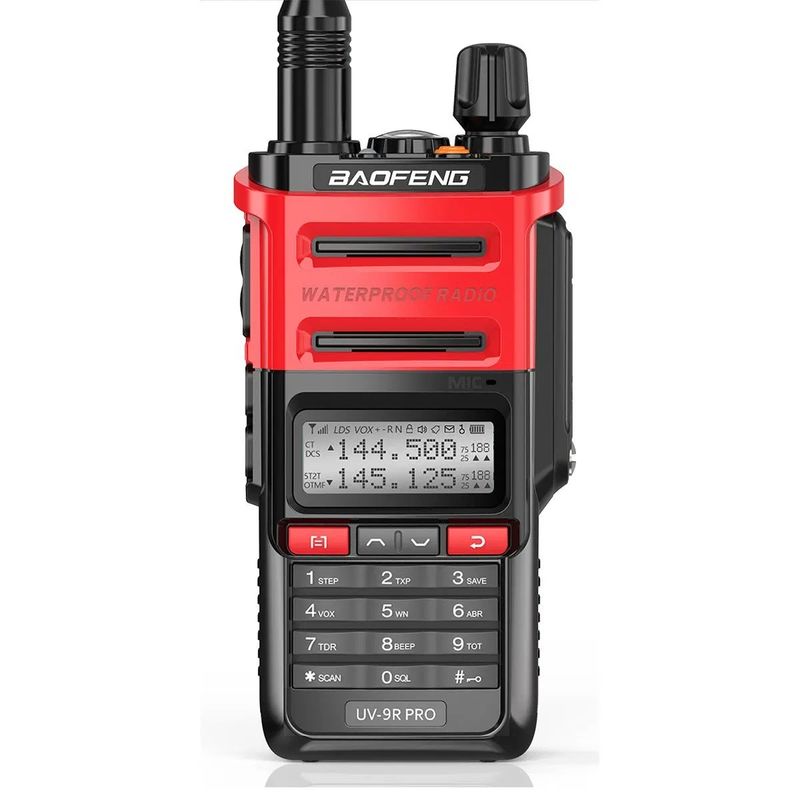 128 canali Baofeng UV-9r PRO IP68 Walkie Talkie per la comunicazione a lungo raggio nel 2024