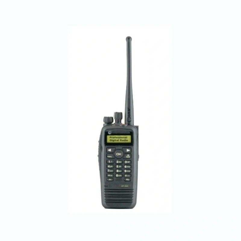 Radio digitale walkie-talkie portatile UHF/VHF con tensione di funzionamento 7,4 V in nero