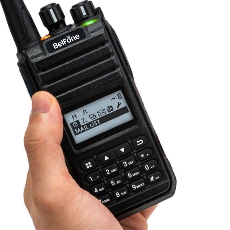 Black Belfone Bf-Td515 VHF UHF Radio Long Range 5W Portable Wireless 2 Way Commerciale