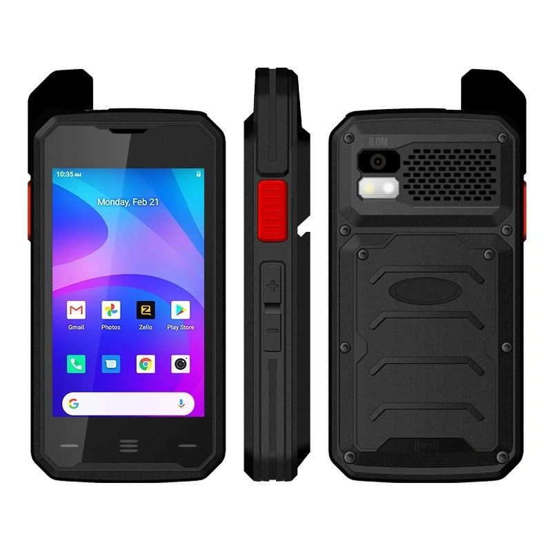 Black Uniwa F101 4 pollici touch screen Zello IP65 impermeabile Poc Radio 4G Android Walkie Talkie con NFC e Sos Button In 2024