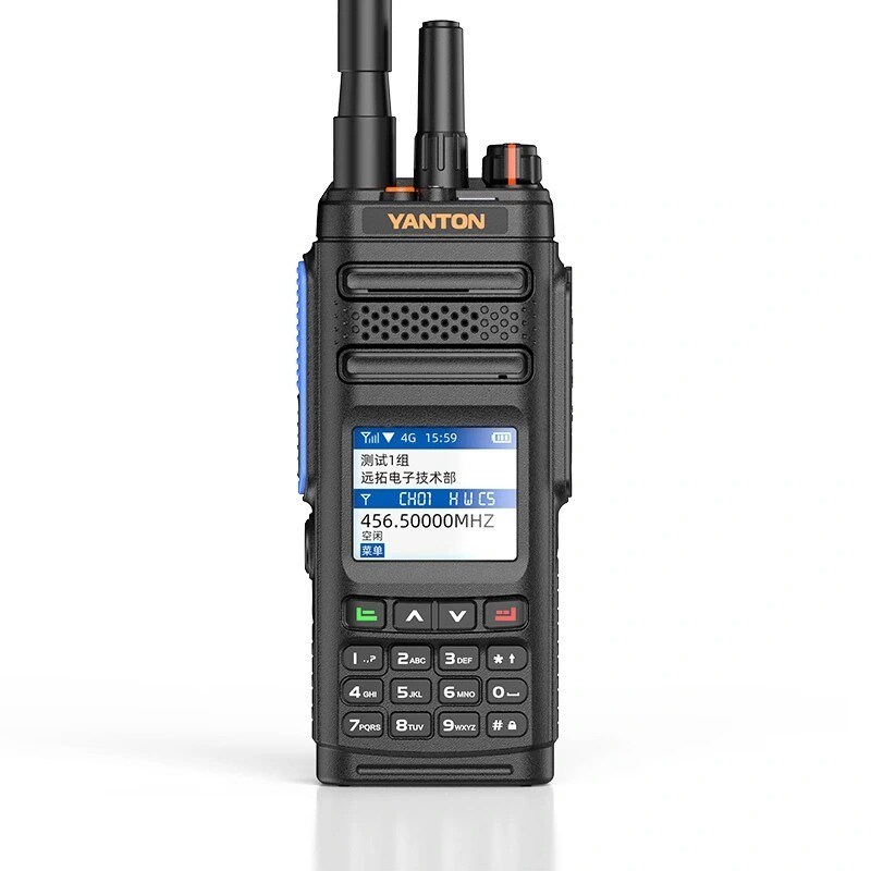 Rete pubblica Walkie Talkie Yanton T-X780 Dual Mode con funzione di allarme 194g Nero