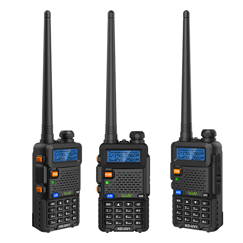 283.4g Walkie Talkie a lungo raggio KD-UV1 Dual-band UHF400-470MHz VHF136-174MHz Private Mold